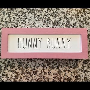 Rae Dunn Hunny Bunny sign